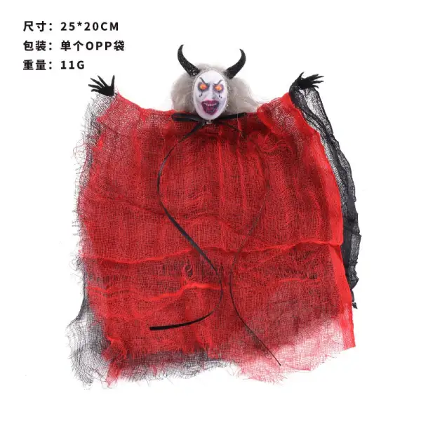 2023 Halloween Horror Mask Ghost Pendants Fright Demon Devil Doll Pendants Ghost Festival Happy Halloween Party Decor For Home