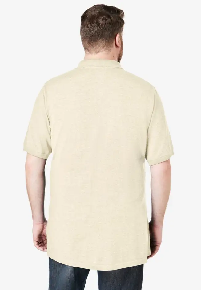 Longer-Length Shrink-Less™ Cotton Polo Shirt