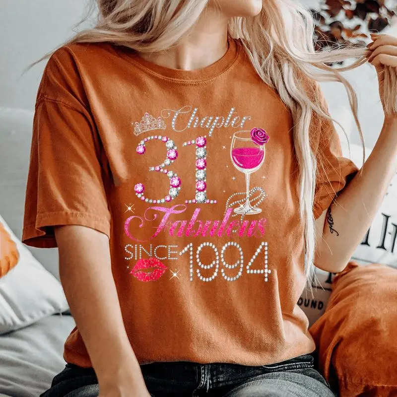 Chapter 31 Fabulous Since 1994 31St Birthday Queen Diamond Women's Oversized Comfort T-Shirt