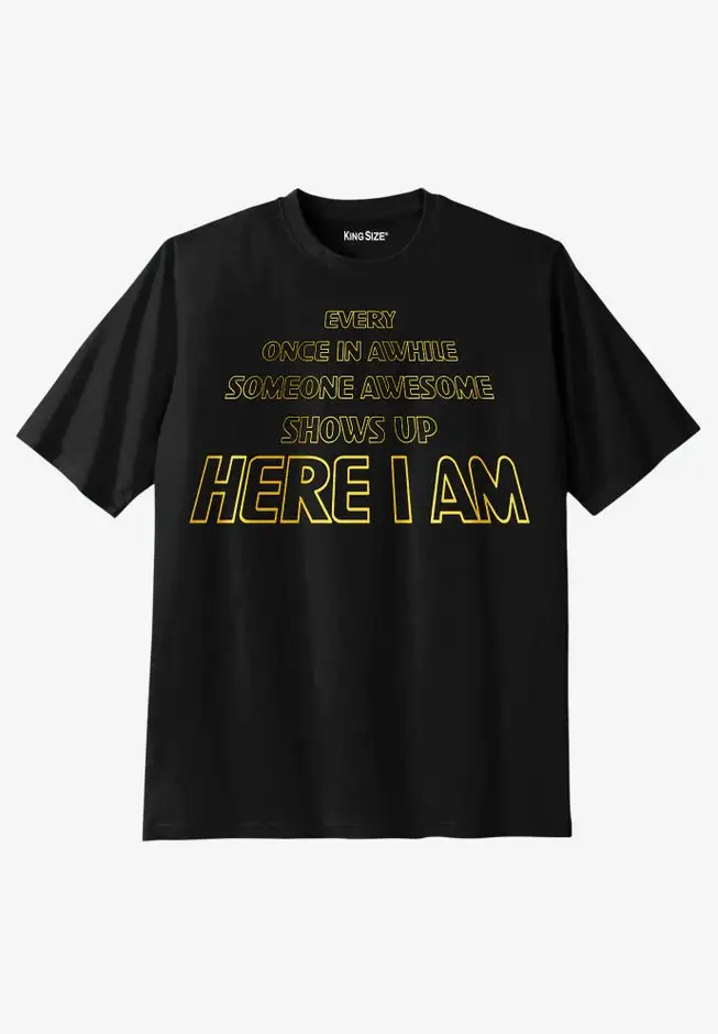 KingSize Slogan Graphic T-Shirt