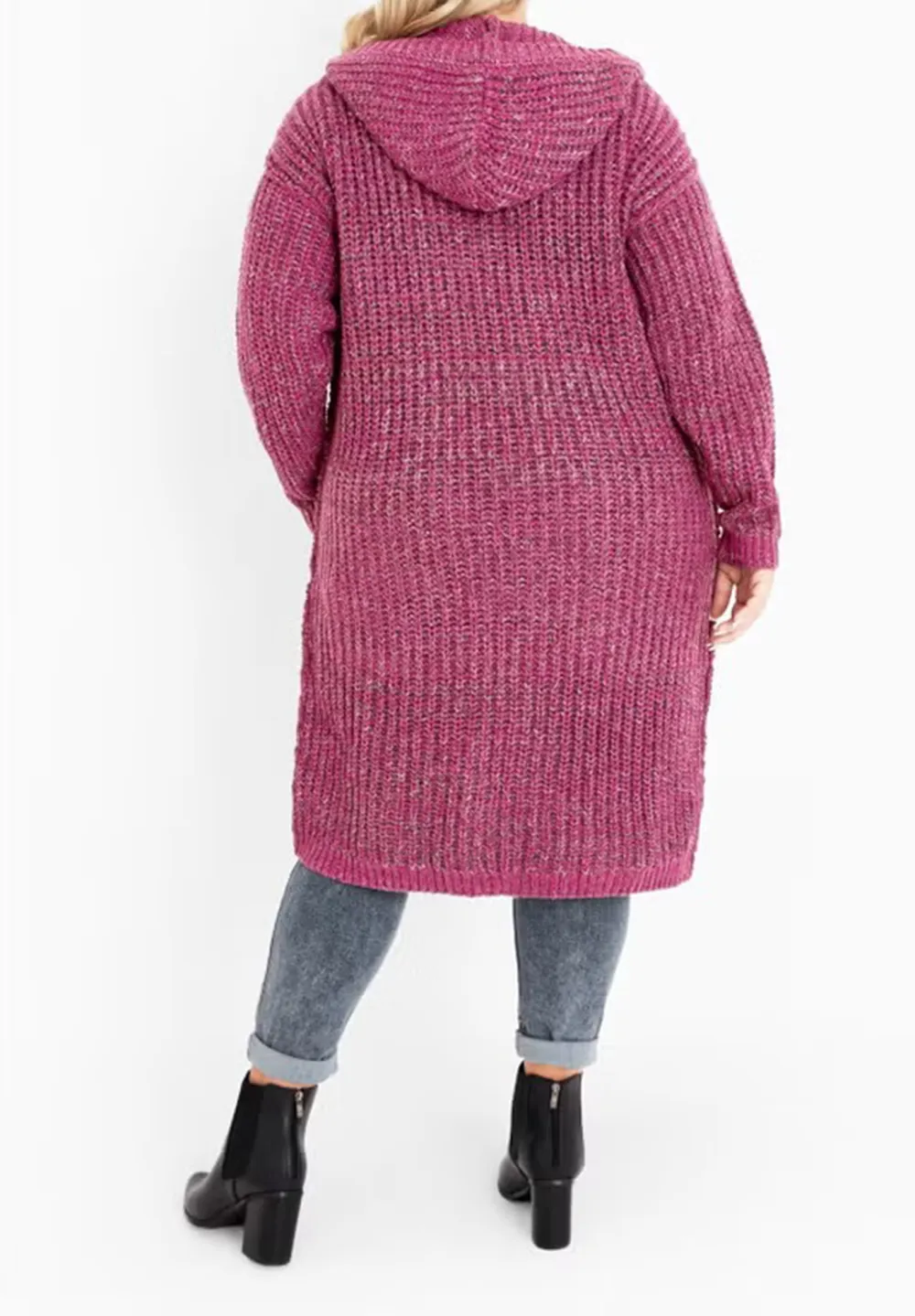 Loose Hooded Cardigan