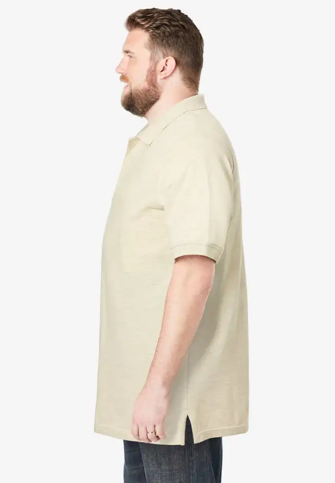 Longer-Length Shrink-Less™ Cotton Polo Shirt