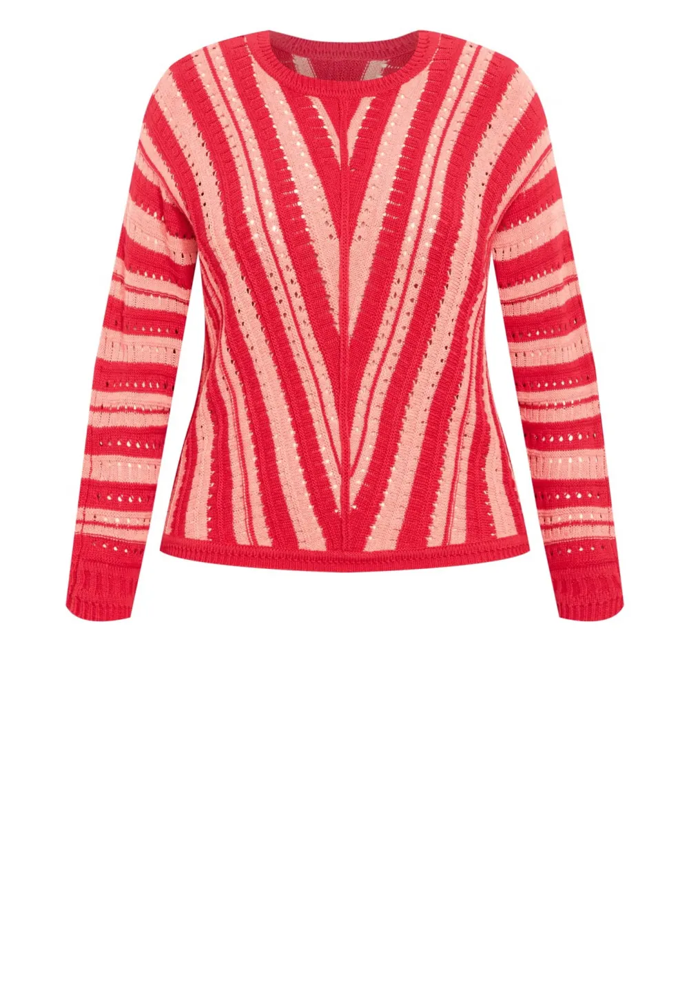 Contrasting Striped Sweater