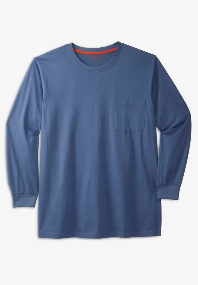 Heavyweight Crewneck Long-Sleeve Pocket T-Shirt