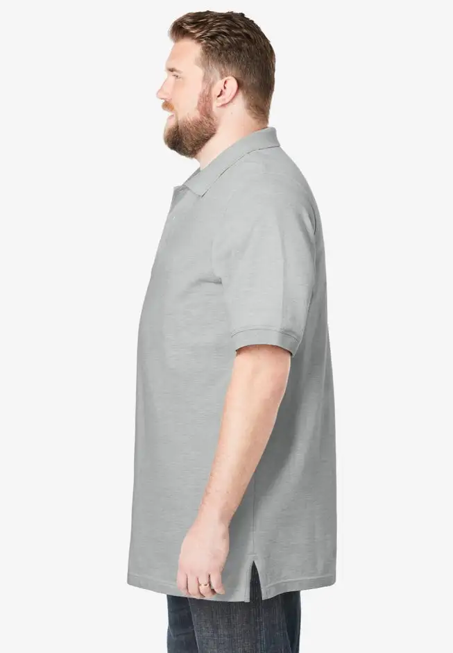 Longer-Length Shrink-Less™ Cotton Polo Shirt