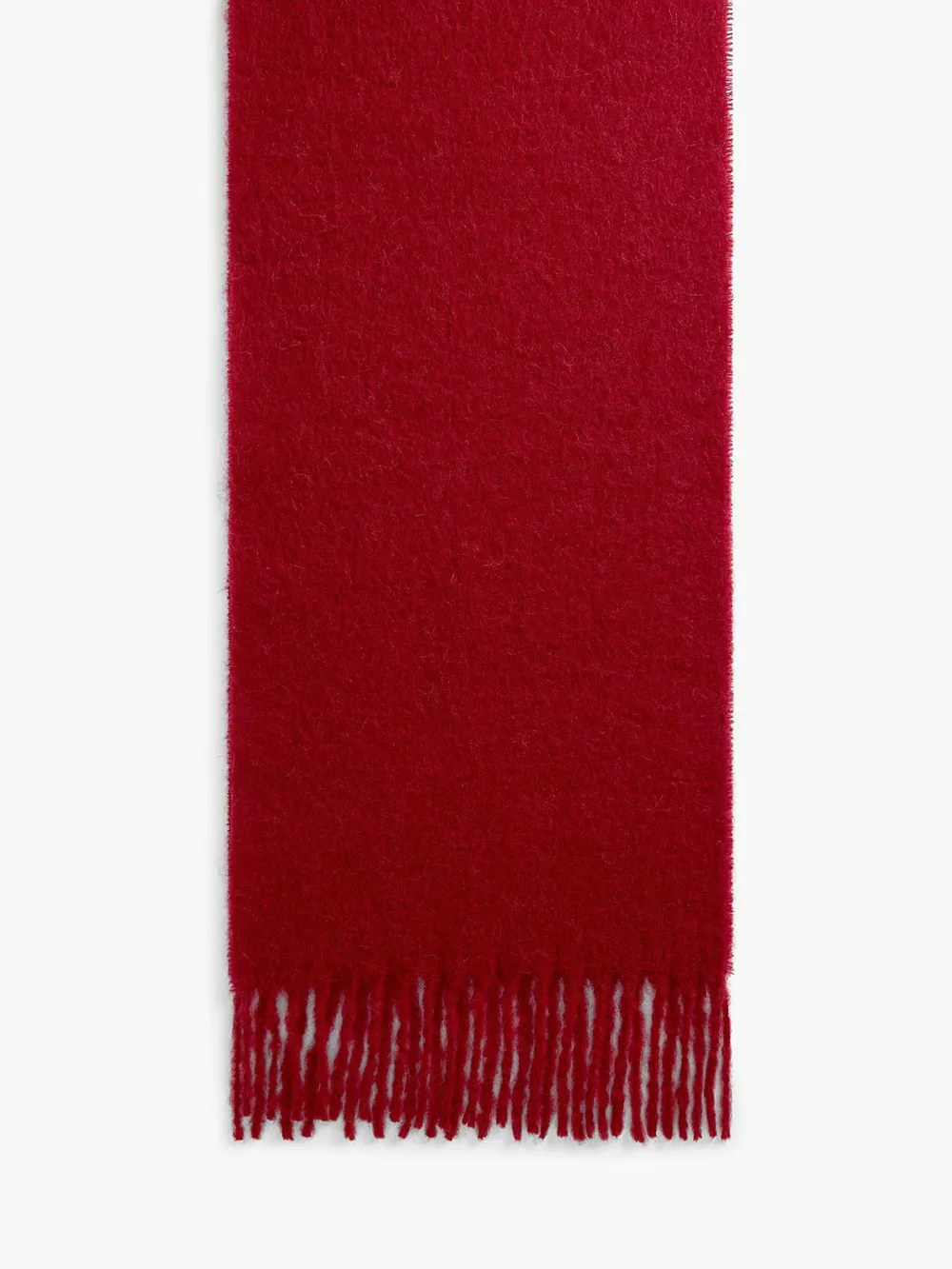 Pink Fringed Tassel Scarf