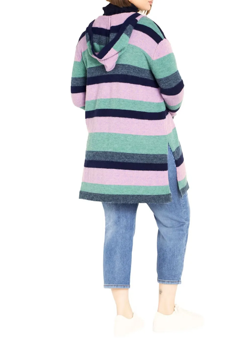 Four Color Striped Cardigan