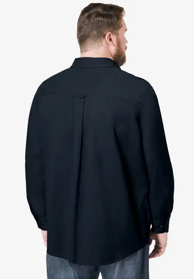 Long Sleeve Denim and Twill Shirt