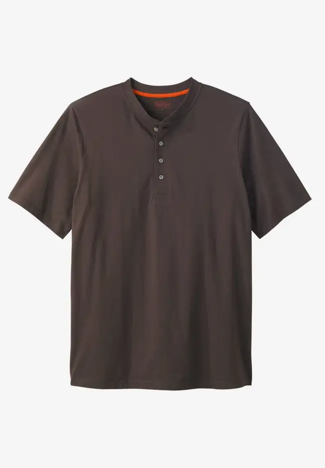 Heavyweight Short-Sleeve Henley Shirt