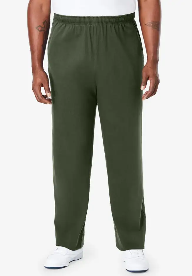 Lightweight Jersey Open Bottom Sweatpants