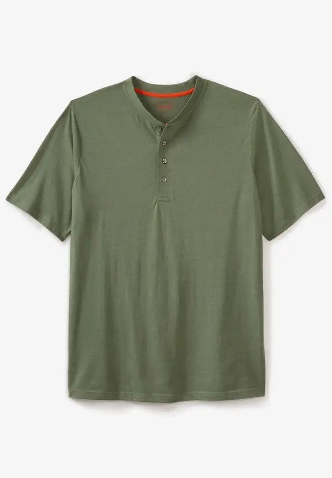 Heavyweight Short-Sleeve Henley Shirt