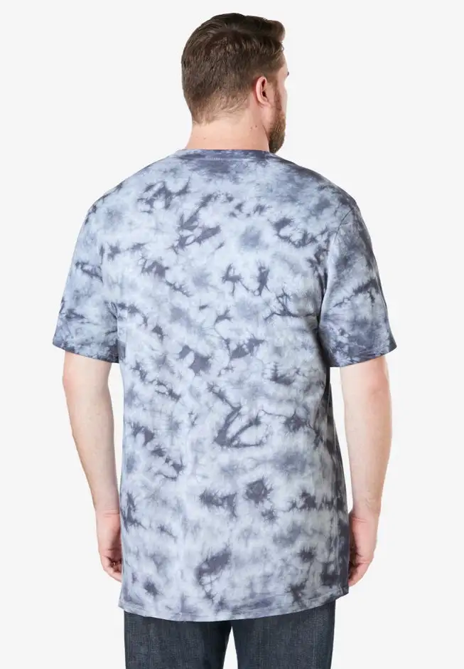 Shrink-Less Lightweight Longer-Length Crewneck Pocket T-Shirt