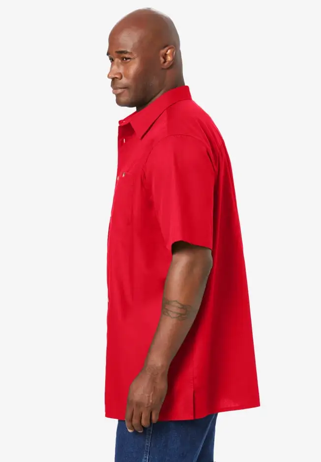 Short-Sleeve Pocket Sport Shirt