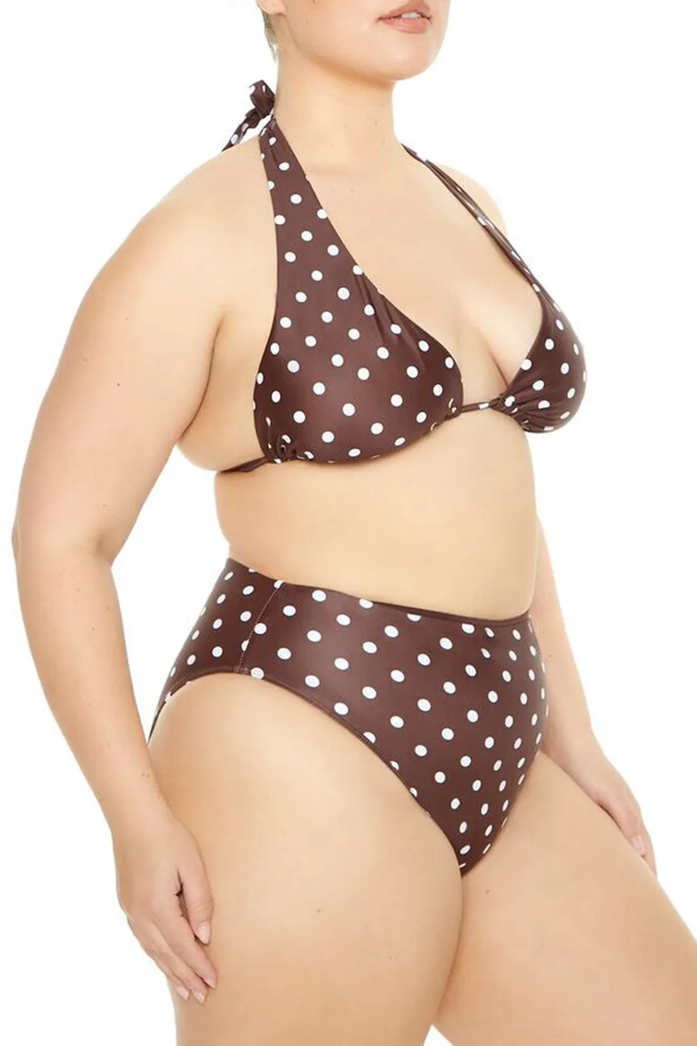 Plus Size Polka Dot Bikini Bottoms