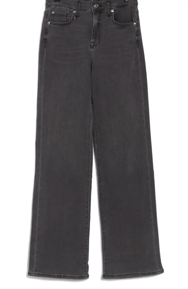 Casual Style High Waist Straight Leg Jeans