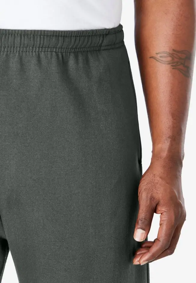 Fleece Open-Bottom Sweatpants