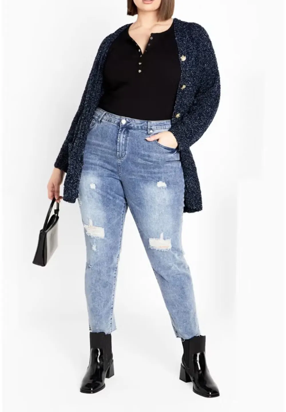 Solid Color Button Up Cardigan