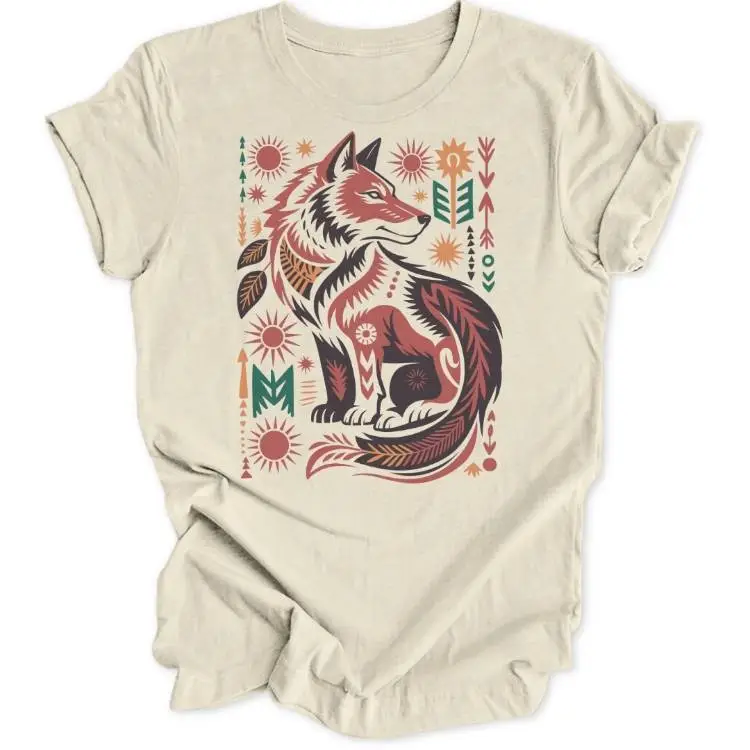 Tribal Wolf Unisex T-Shirt