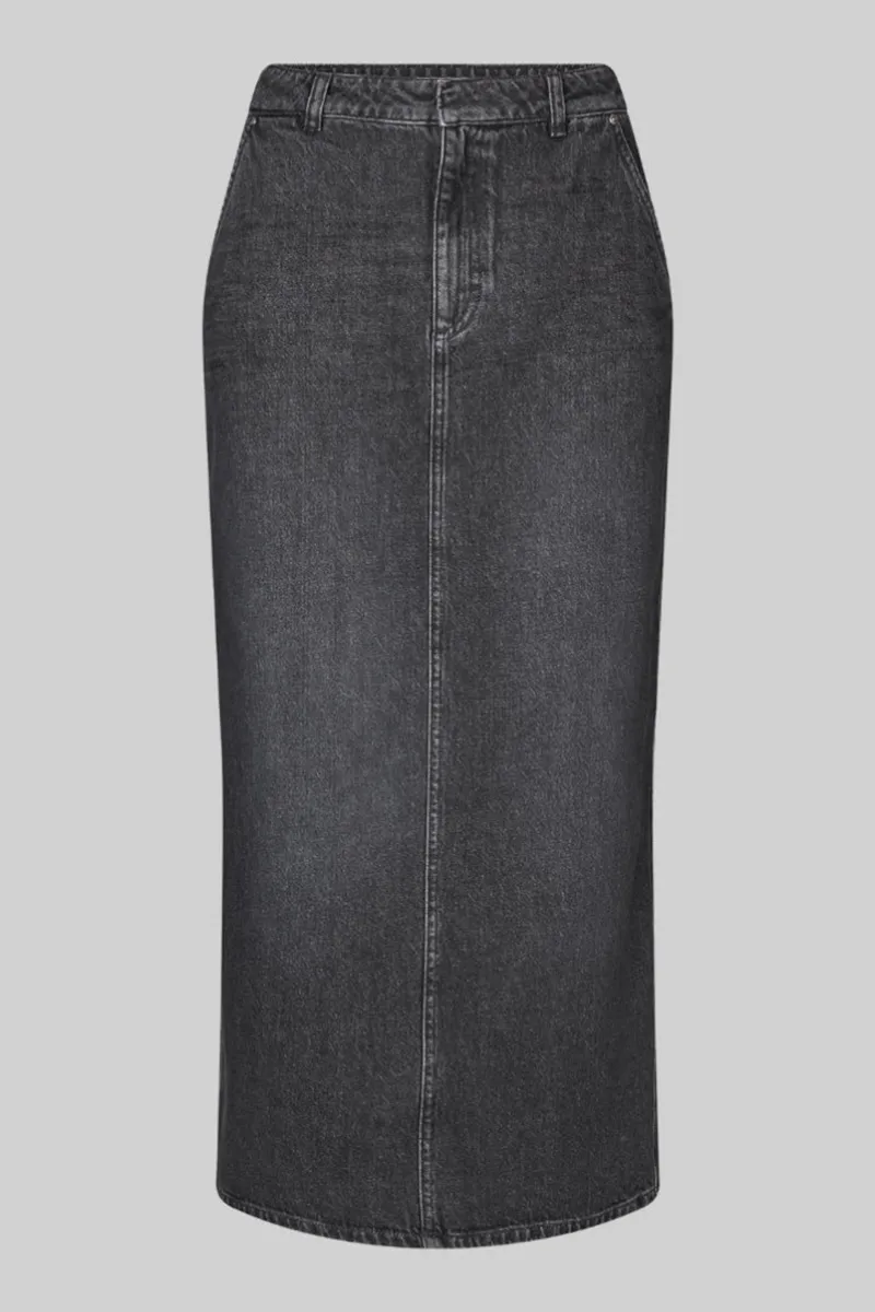 Denim Fabric Casual Maxi Skirts