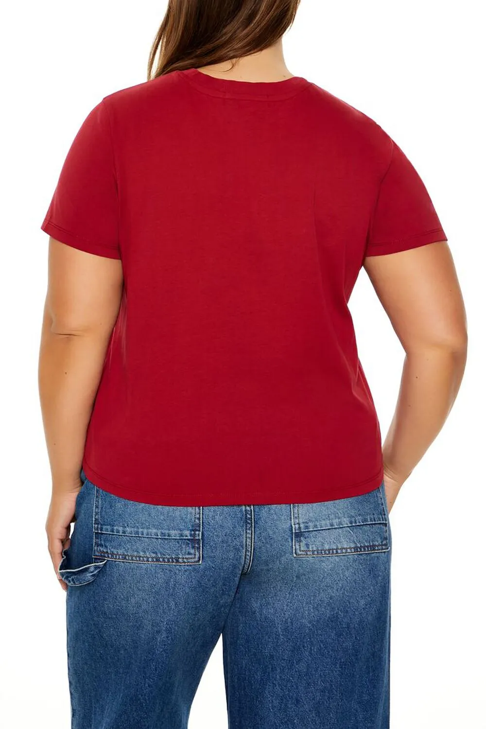 Plus Size Letter Print T-Shirt