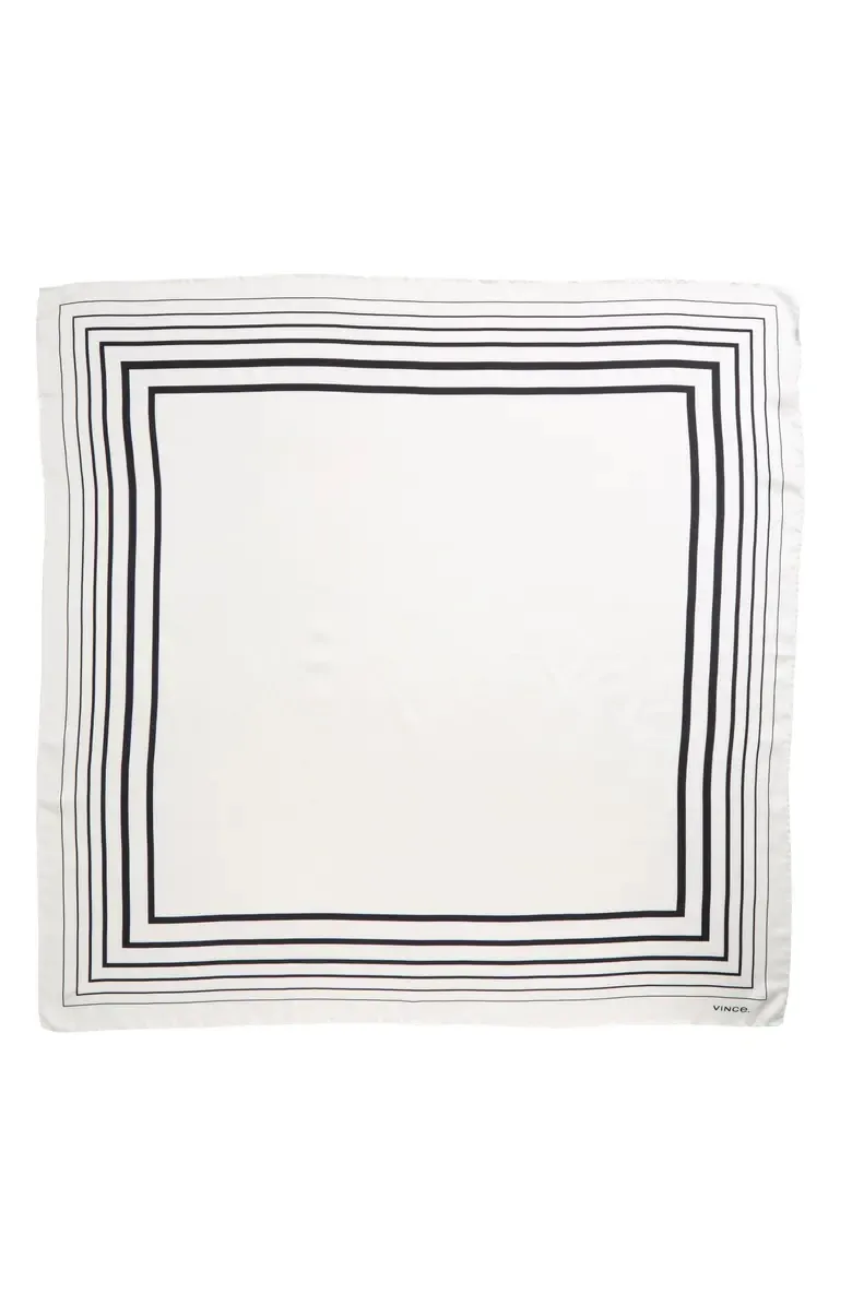 Graduated Stripe Silk Scarf