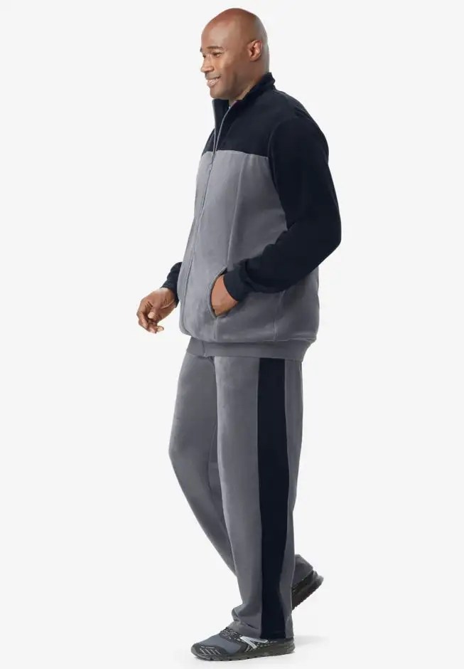 Colorblock Velour Tracksuit