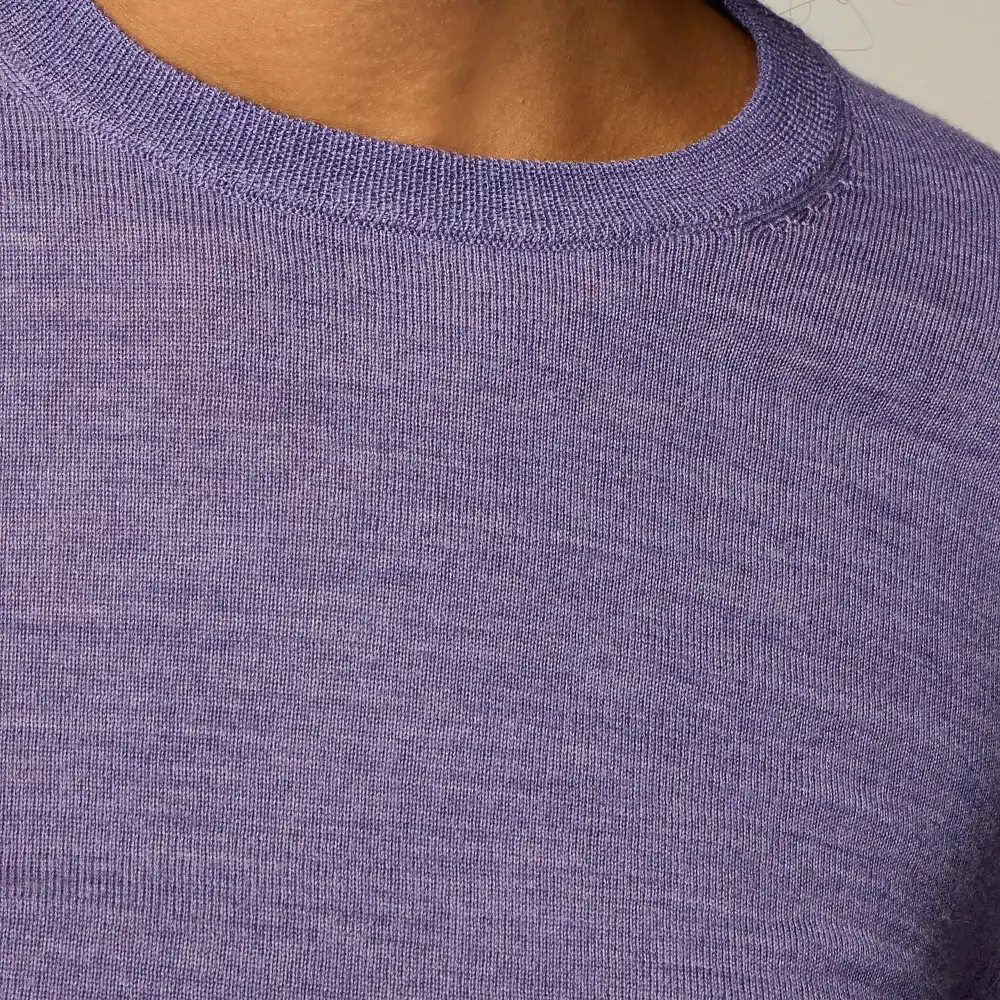 Ribbed Cashmere Cropped Crewneck Sweaters