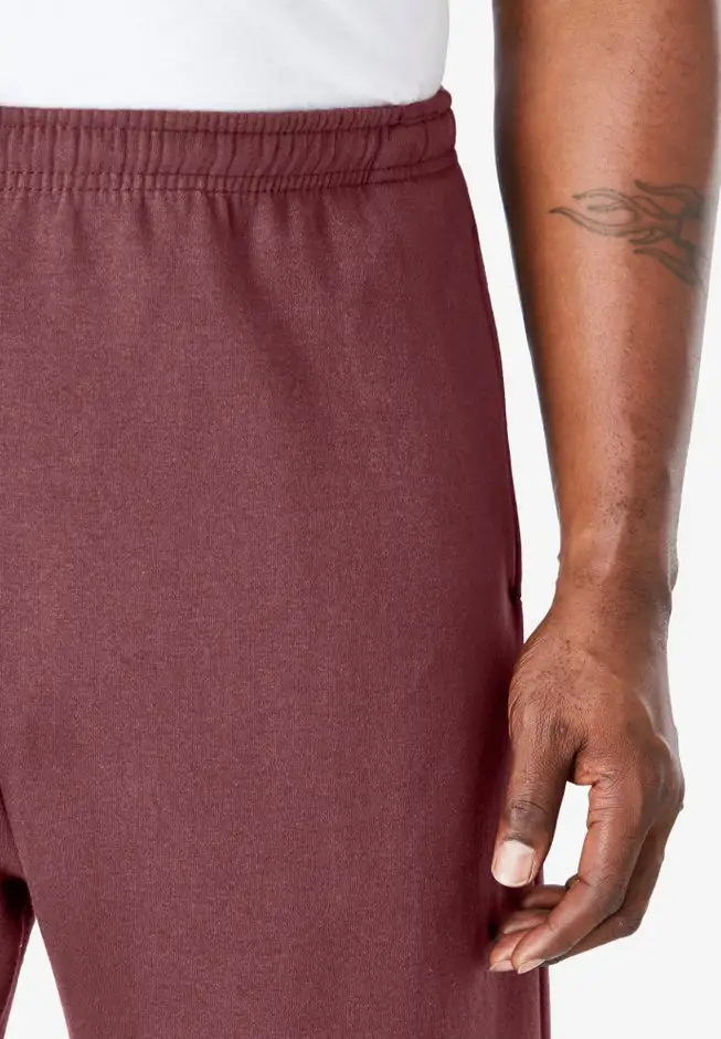 Fleece Open-Bottom Sweatpants