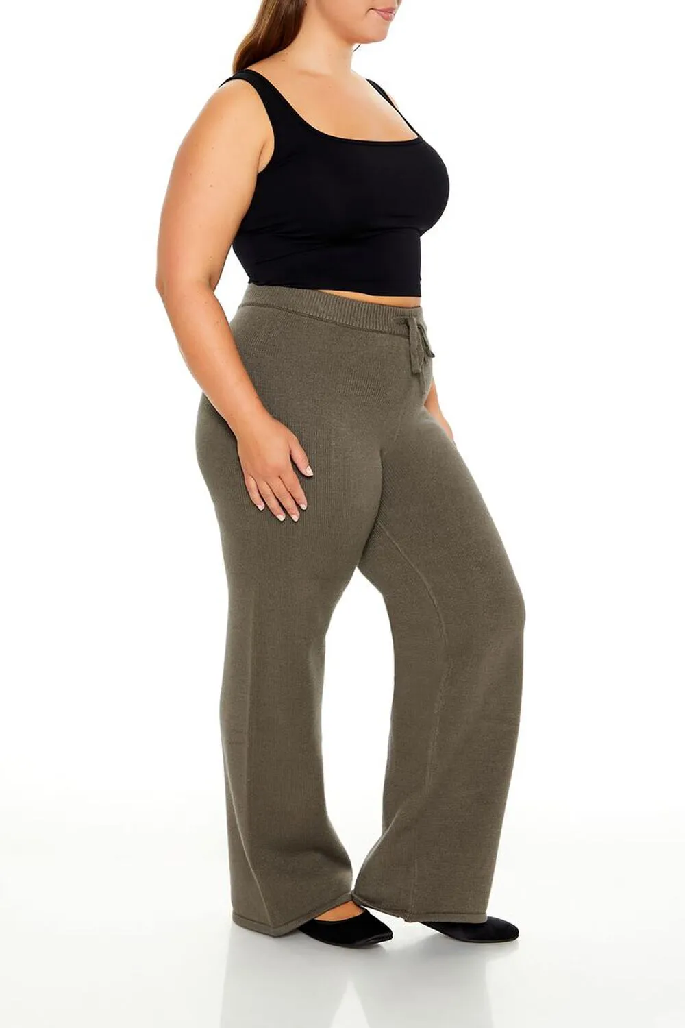 Plus Size Sweater-Knit Pants