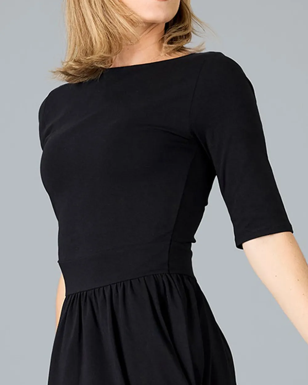 Mid Length Black Dress