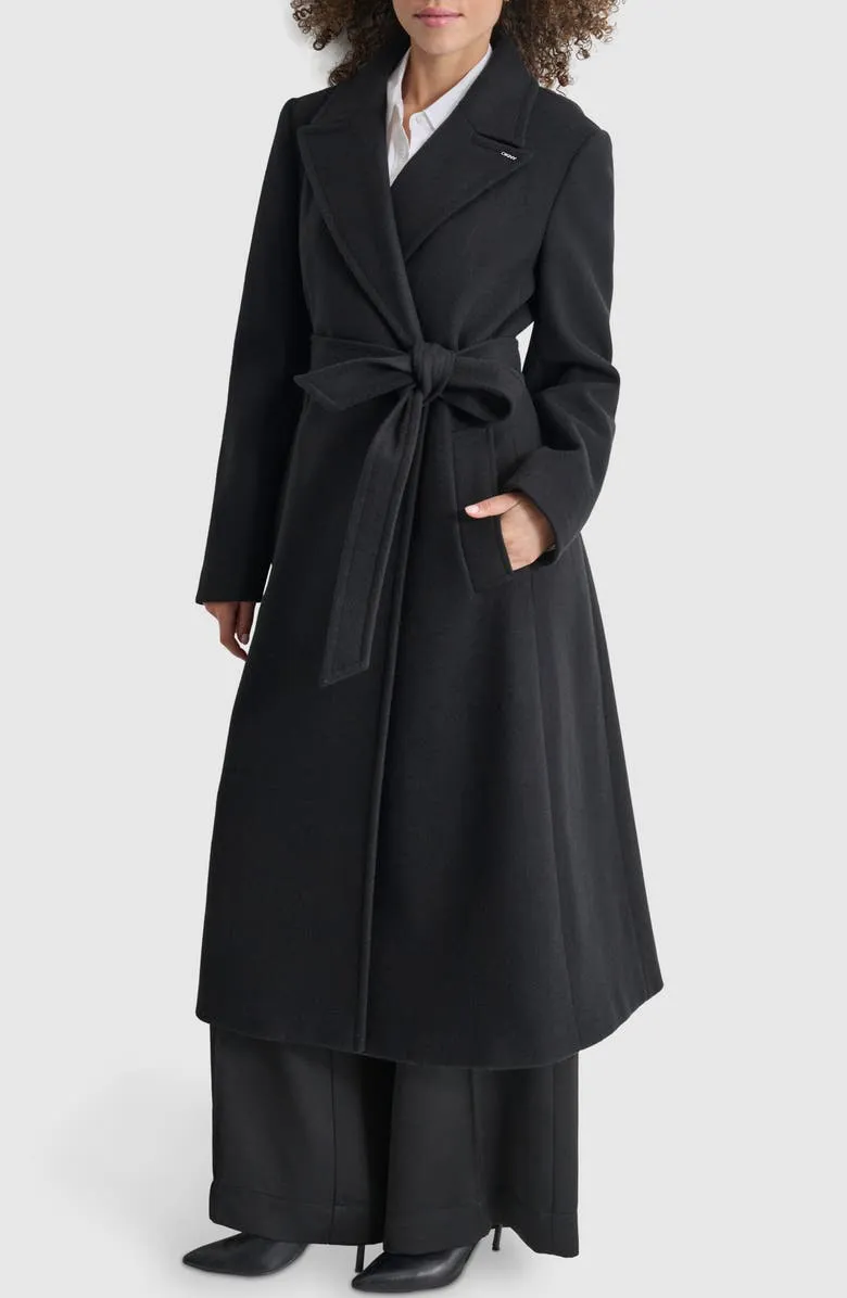 Tie Belt Long Coat