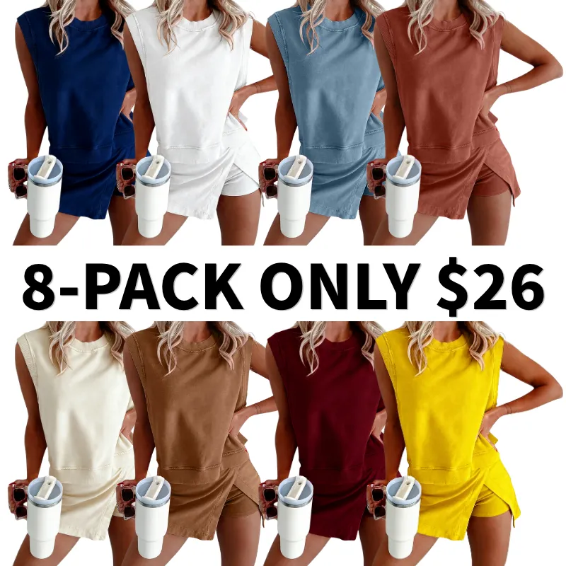 Women Two 2 Piece Skirt Sets Summer