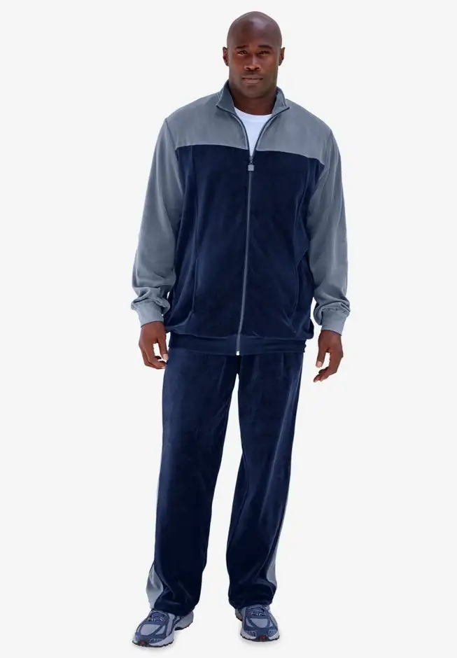 Colorblock Velour Tracksuit