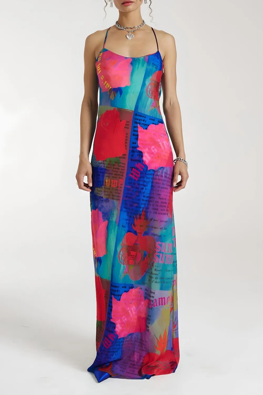 Retro Unique Color-Blocking Sexy Dress