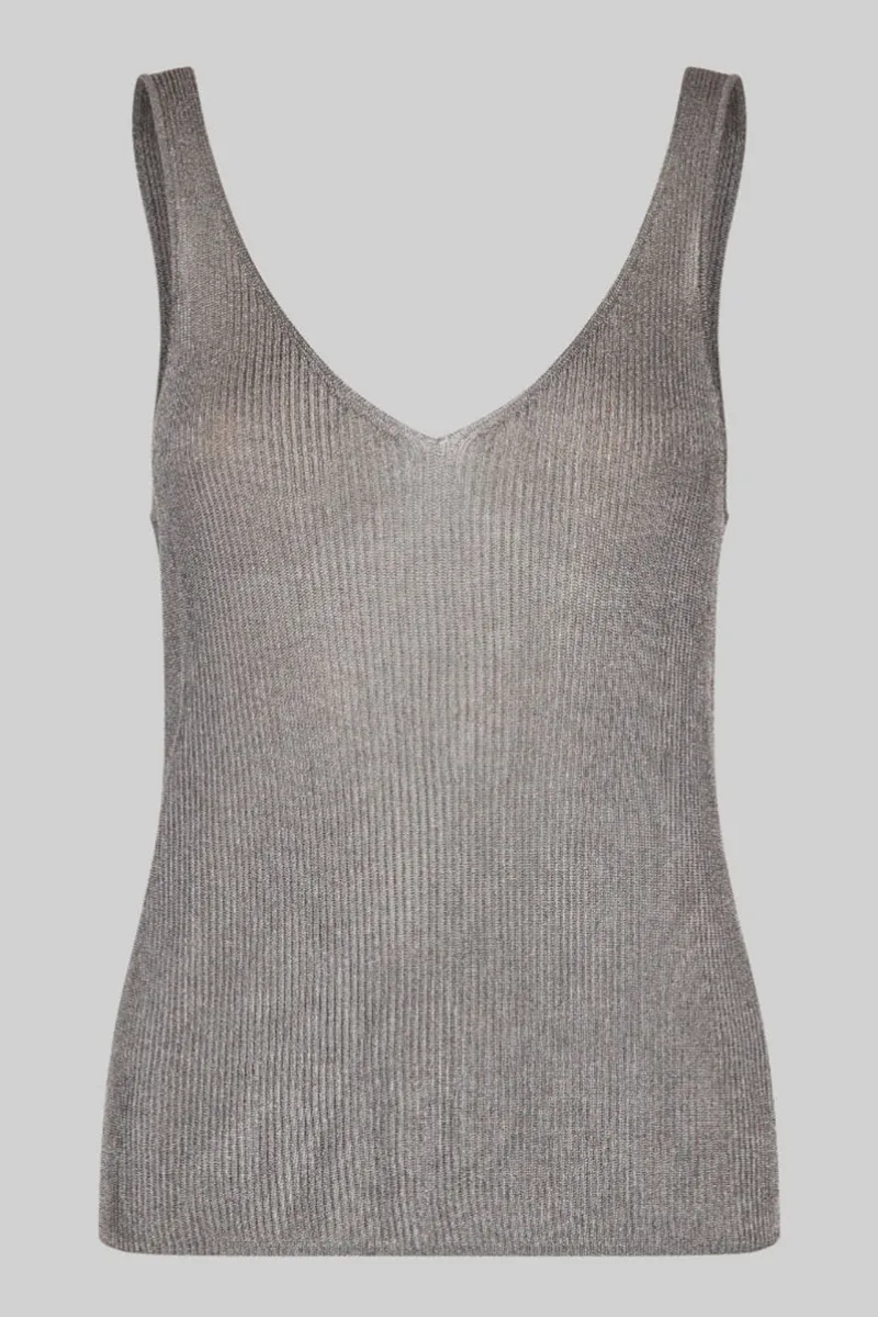 V Neck Knit Casual Sleeveless Tops