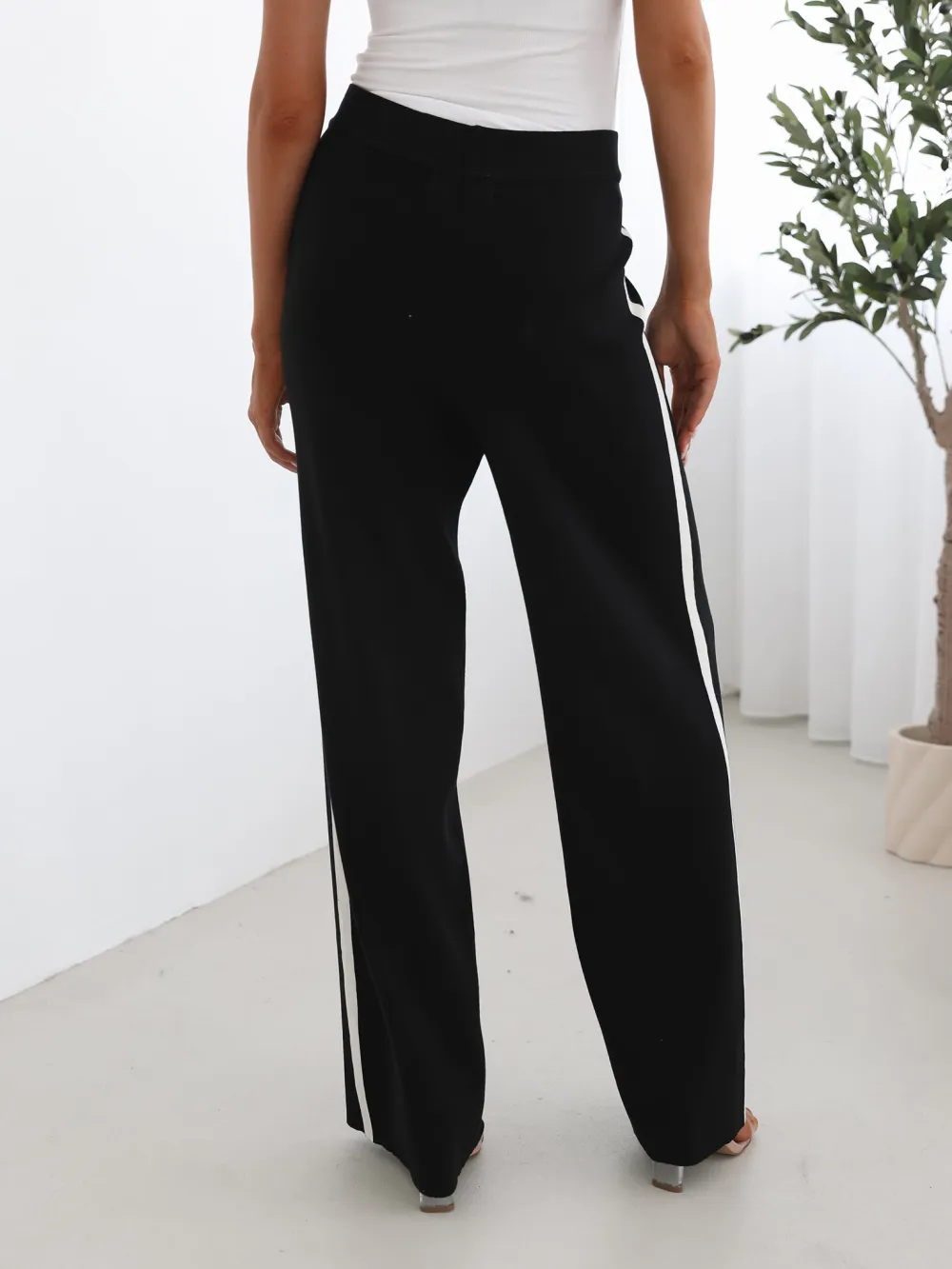 Black Multi Daily High waisted Pants