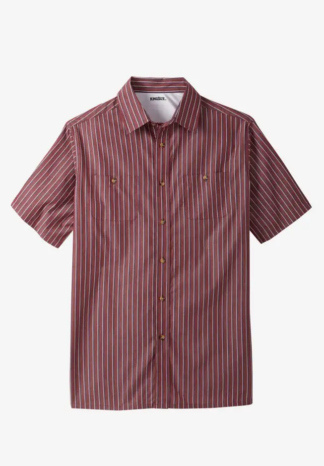 Striped Short-Sleeve Sport Shirt
