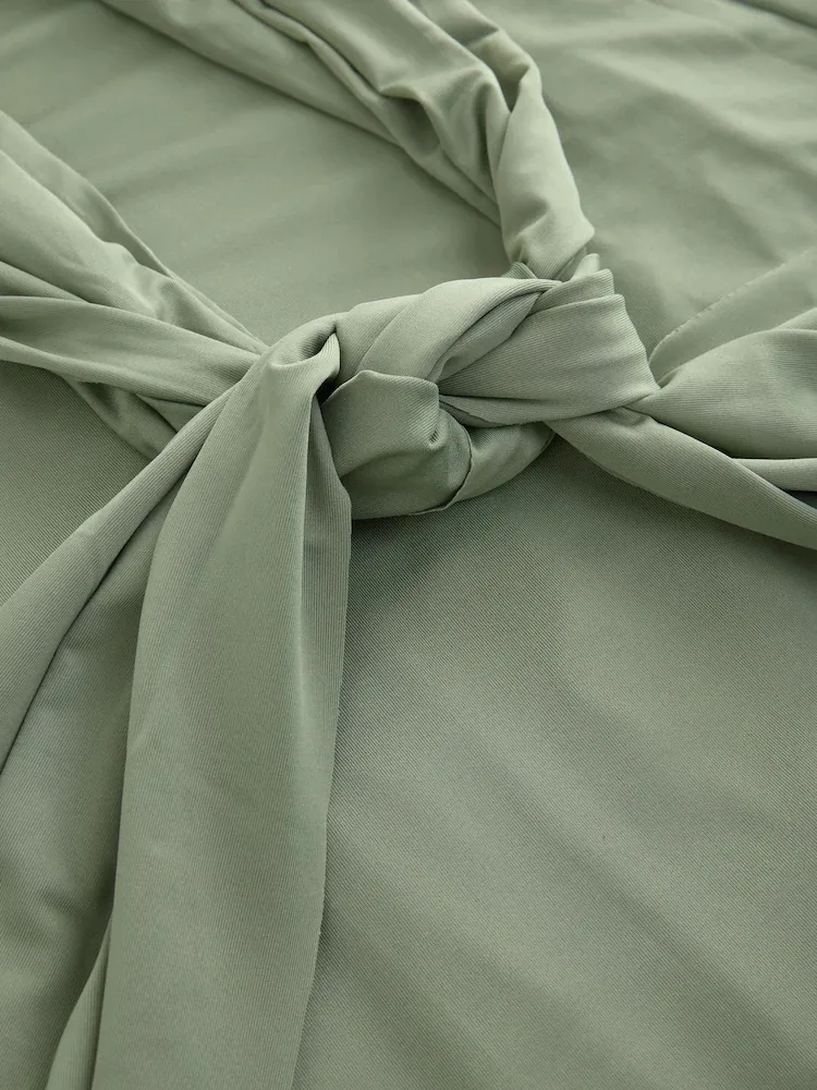 Olive Green Jersey Maxi Dress