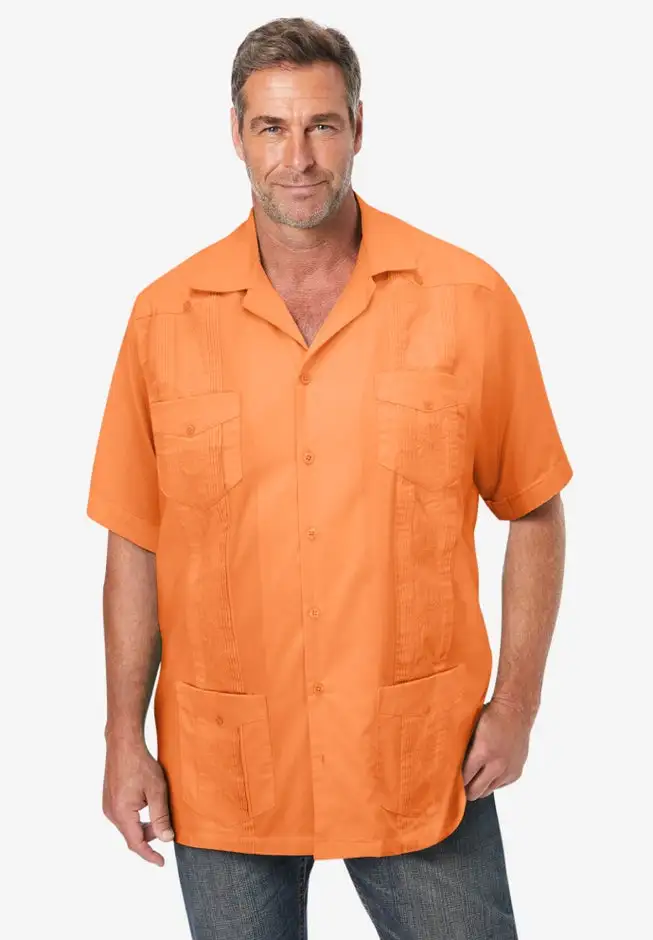Short-Sleeve Guayabera Shirt
