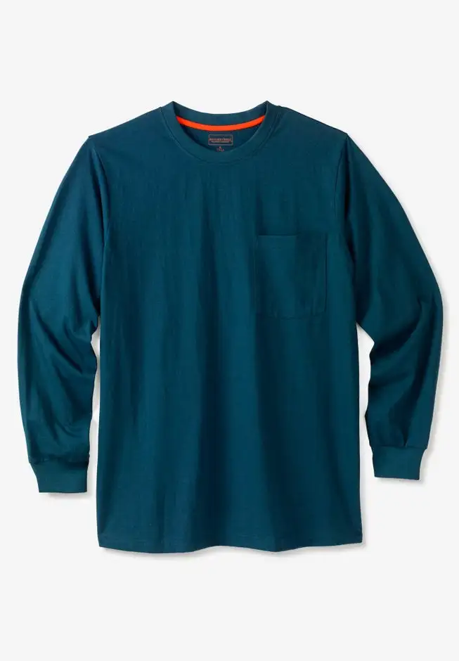 Heavyweight Crewneck Long-Sleeve Pocket T-Shirt