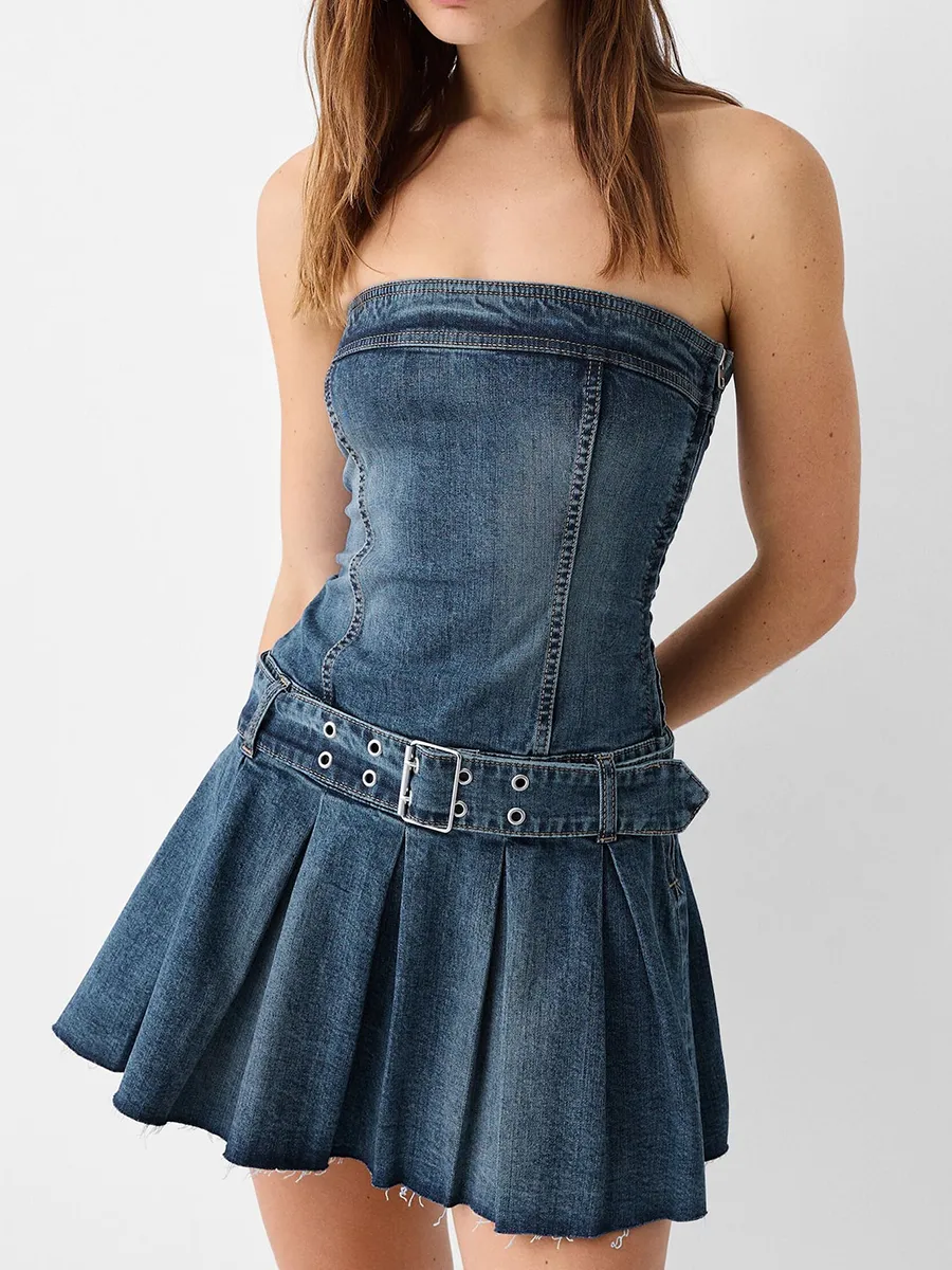 Vestido Denim Mini Dress