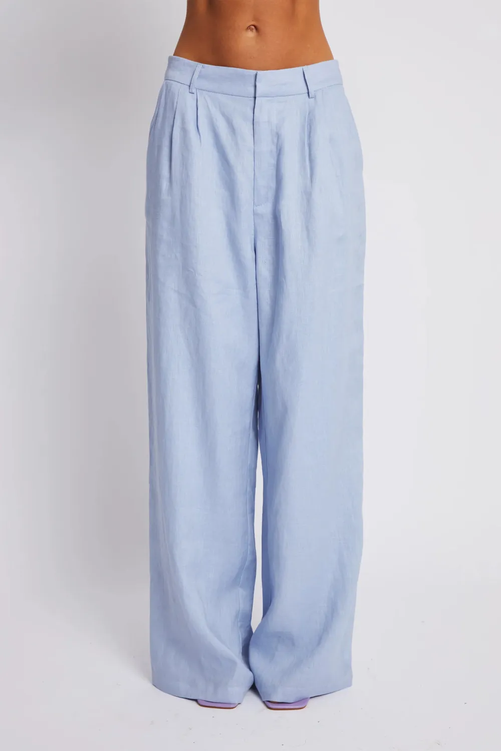 Blue Lazy Soft Loose Breathable  Pants