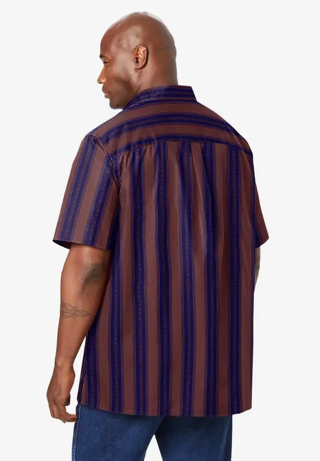 Striped Short-Sleeve Sport Shirt