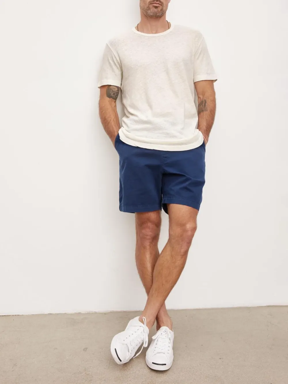 Men's Fashion Cotton Round Neck Basic T-Shirt