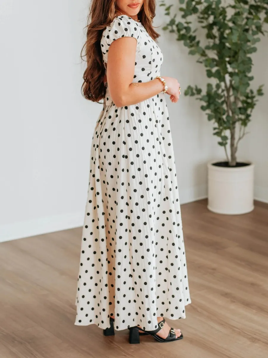 Casual Polka Dot Dress