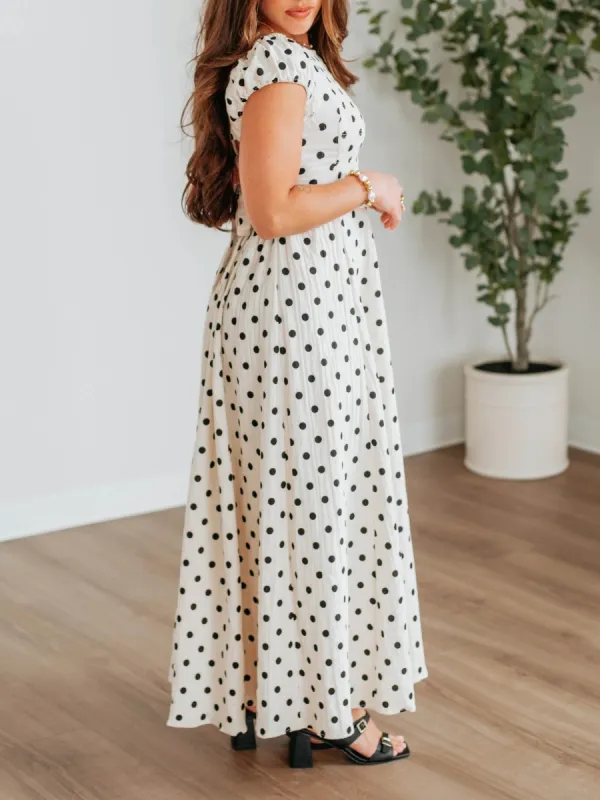 Casual Polka Dot Dress