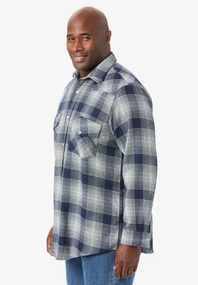 Western Snap Front Flannel Shirt