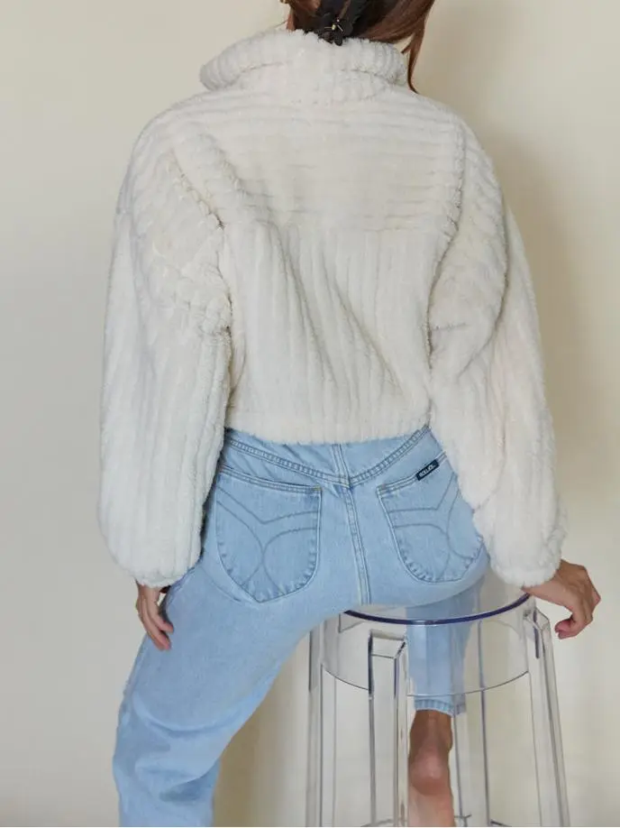 Madison Cropped Plush Jacket
