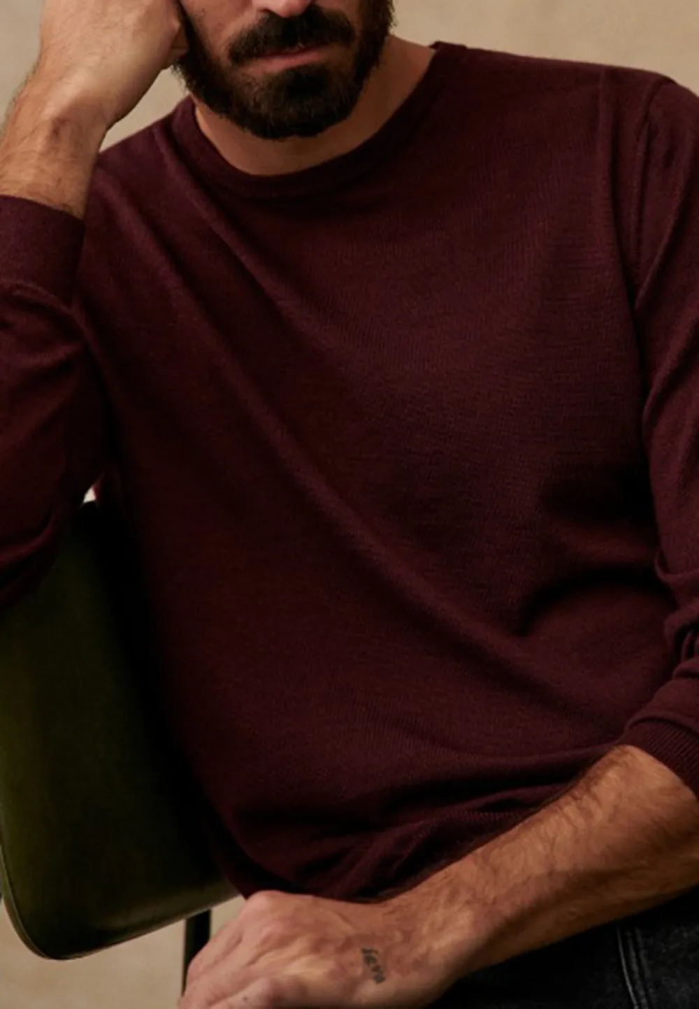 Sweater-Burgundy
