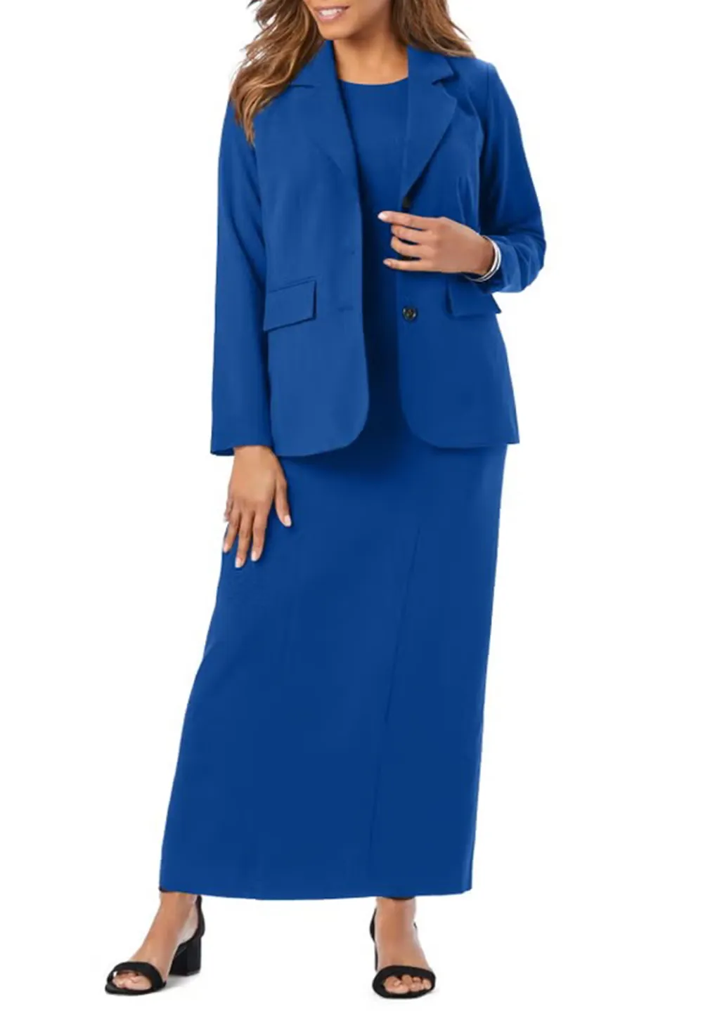 Solid Color Two-Piece Dress Set